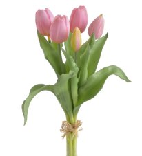 Svazek gumových tulipánů, hlavička 4,5cm, dl. celkem 30cm