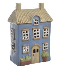 Keramický domek - svícen na light svíčku 16cmL x 9,5cmW x 23,5cmH