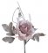 Zápich umělé růže s přízdobami, květ Ø 8cm, zápich celkem 25cm _1091