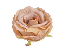 Umělá velká hlavička  růže Ø 7cm - 6 ks