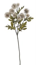 Umělá větvička bodláku s květy Ø4cm/dl.56cm