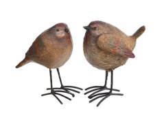 Dekorace stojící ptáček .9,5cmLx6cmWx10cmH