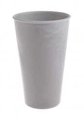 Dekorace kónická plastová váza  pro aranžování Ø 10-15cm x H24 cm