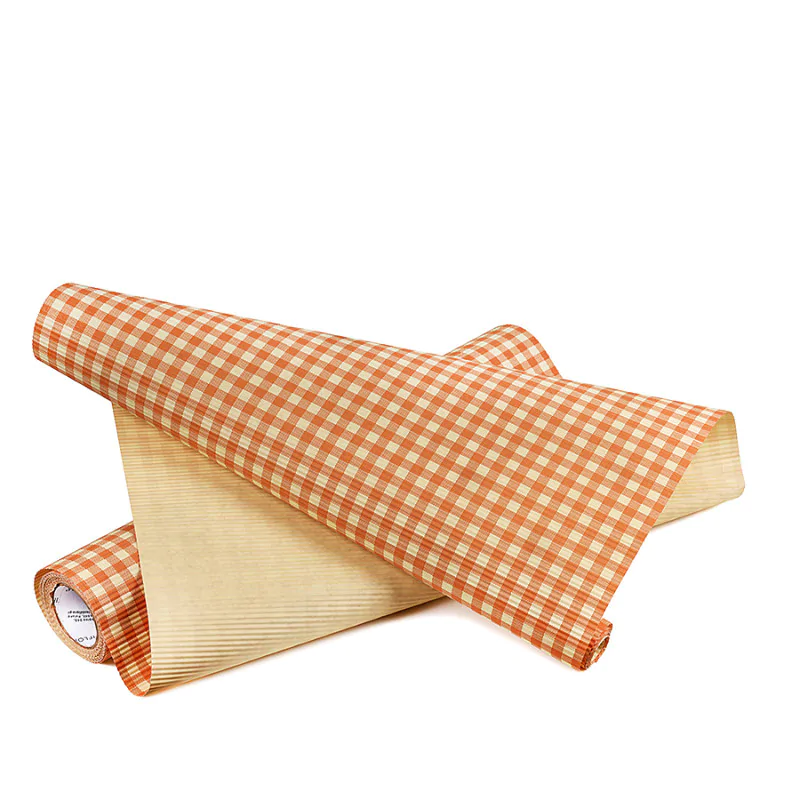 Voděodolný vlnitý papír 50cm x 10m s potiskem - kostkovaný