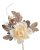 Zápich umělé růže s přízdobami, květ Ø 10cm, zápich celkem 15cm _1119