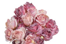 Kytice umělých růží 30 cm – starorůžová