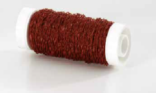 Vrapovaný jemný měkký drátek Ø 0.3mm - 25g - brown