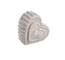 Dekorace porcelánové srdíčko na vizitky 5cmLx5,5cmWx3,5cmH