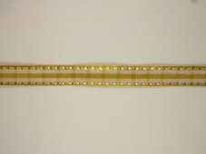 Kostkovaná stuha s metaloplastem monofilem a drátkem 2,4cm/25m