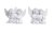 Dekorace sedící anděl se srdcem 4,5cm