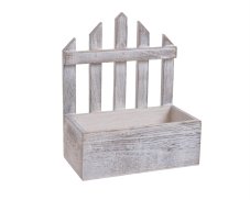 Dekorační nádoba s plotem 18,5 cmL x 10 cmW x 22,5 cmH