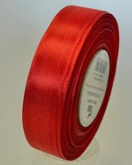 Taftová plátnová jednobarevná stuha s drátkem 2,5cm/25m