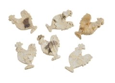 Velikonoční dekorace kohout bříza 4x2,5cm - 72ks