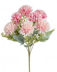 Kytice umělých chryzantém, květ Ø7cm/ kytice dl.30cm