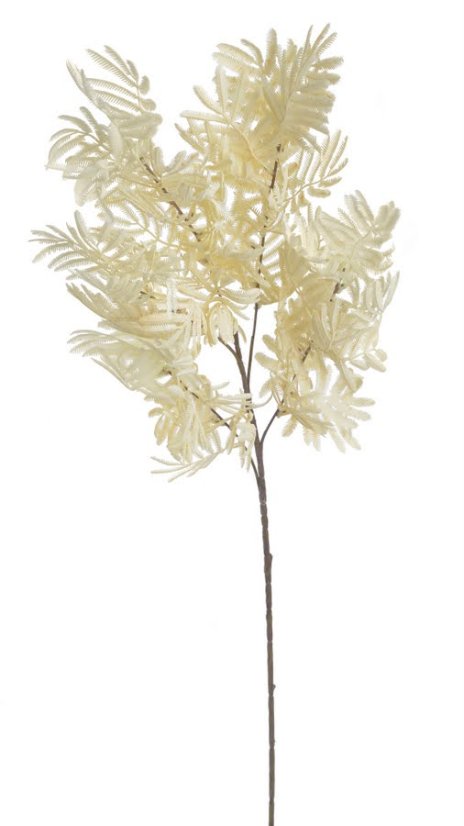 Větev umělého kapradí 100 cm - krémová 01