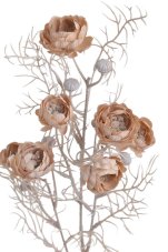 Umělý kvetoucí rananculus. dl. 75cm