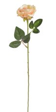Umělá rozkvetlá růže, květ Ø6cm/dl.52cm