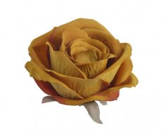 Velká hlavička umělé polorozvité růže 8 cm, 6ks, barva_17