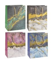 Papírová dárková taška s potiskem mix motivů 26x10x32cm, 12ks