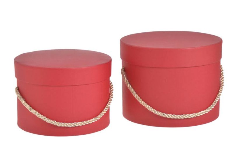 Sada flower box Ø16 x 12 cm H, Ø15 x 10,5 cm H. - 2ks