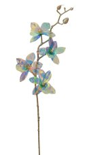 Opalizující umělá orchidej 48 cm