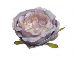 Umělá hlavička růže s lístky, hlava Ø 10cm - 12ks