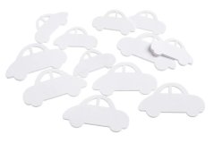 Dřevěné výseky ve tvaru auta 6-7cm - 12ks