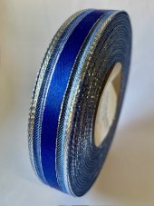 Atlasová stuha s monofilem, metaloplastem a vlascem 15mm/25m