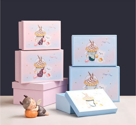 Sada dárkových krabiček 17,5x12,5x6,5cm  20x14x8cm  22,5x16x9,5cm. -  3ks