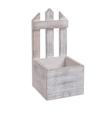 Dekorační nádoba s plotem 10 cmL x 10,5 cmW x 20 cmH