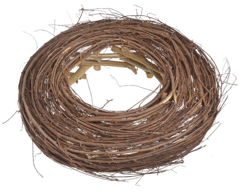 Věnec ze dvou druhů přírodního proutí Ø 42cm
