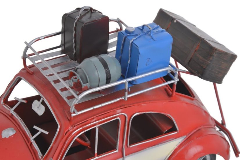 Dekorace kovové auto .33cmLx14cmWx19cmH