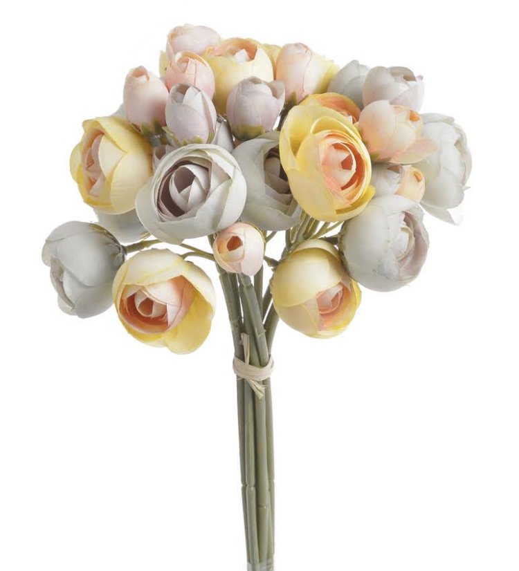 Svazek umělých kamélií  květ Ø 4 cm - dl.30 cm