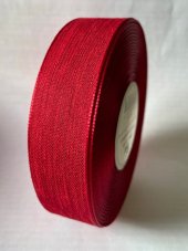 Jednobarevná plátnová stuha s efektní nití 2,5cm/25m