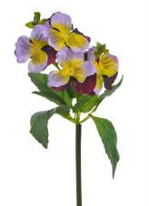 Umělá kvetoucí maceška, květ Ø 6cm, celkem dl. 21cm