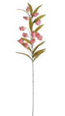 Umělá větvička s rozkvetlými zvonky a listy dl. 110cm