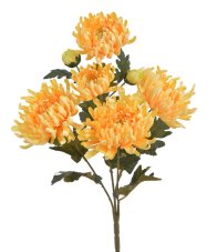 Umělá kytice chryzantém žlutá 65 cm