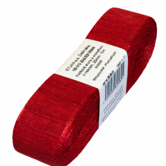 Jednobarevná tkaná stuha s monofilem a vlascem 2,5cm/10m