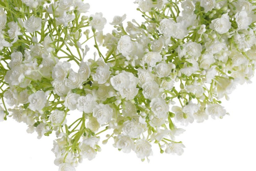 Dekorační věnec z větviček kvetoucí gypsophily Ø 20 cm