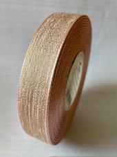 Jednobarevná plátnová stuha s efektní nití 2cm/20m