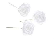 Hlava pěnové růže na drátku 5cm/13cm - 12ks