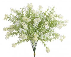 Svazek umělých kvetoucích bylinek, 23 cm, 6 větviček, barva 302