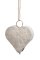Dekorace kravský zvonec ve tvaru srdce, zvonec 10cm, závěs 18cm