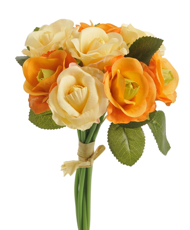 Svazek umělých růží dl. 24cm - 8ks