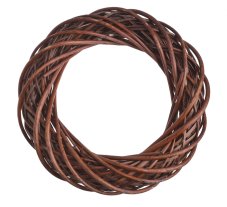Proutěný věnec z různých druhů proutí Ø 35cm/tl.6,5cm
