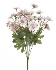 Kytice z umělých květů s listy a doplňky dl. 34cm