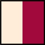 Cream / bordo