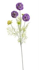 Umělá kvetoucí květina,  květ Ø 6cm, zápich dl. 63cm