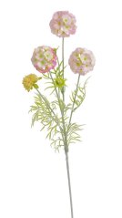 Umělá kvetoucí květina, květ Ø 6cm, zápich dl. 63cm