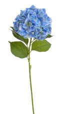 Umělá hortenzie s listy, hlava Ø 25cm, dl.80cm